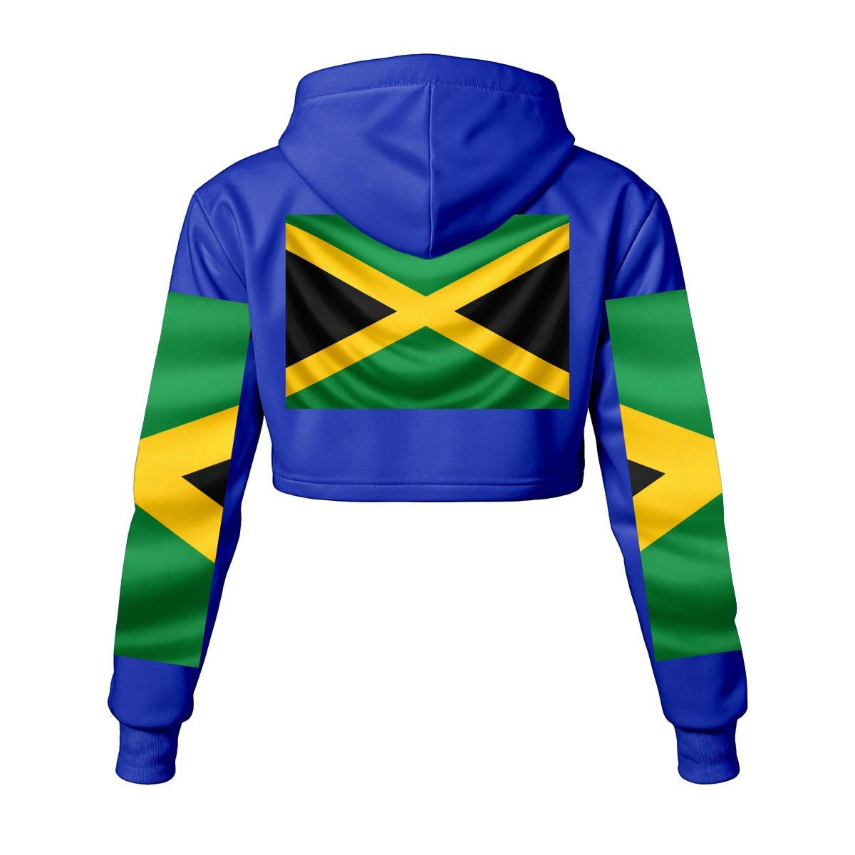 Women's Cropped Hoodie – Premium Polyester Fleece - GLITCH-BELLE