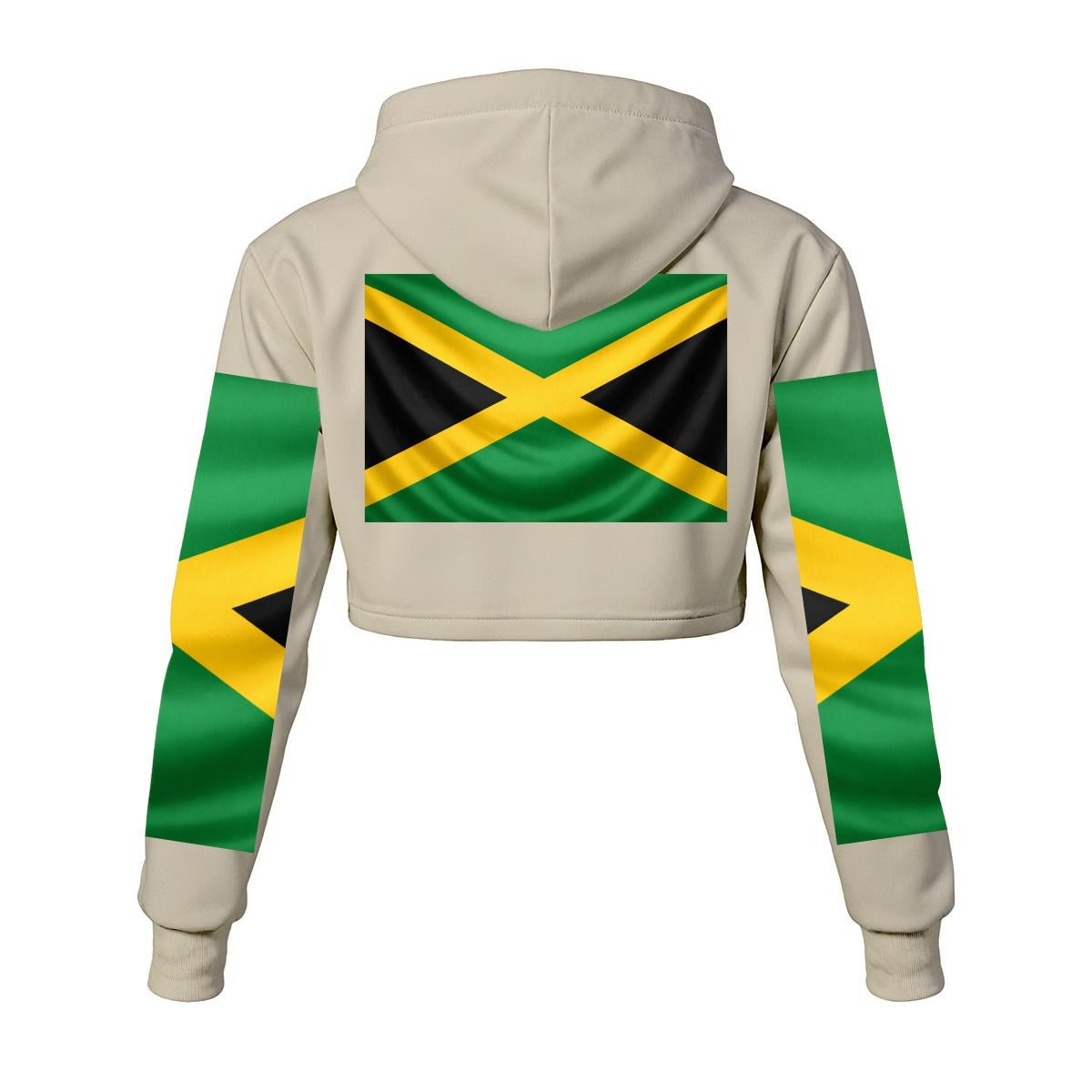 Women's Cropped Hoodie – Premium Polyester Fleece - GLITCH-BELLE