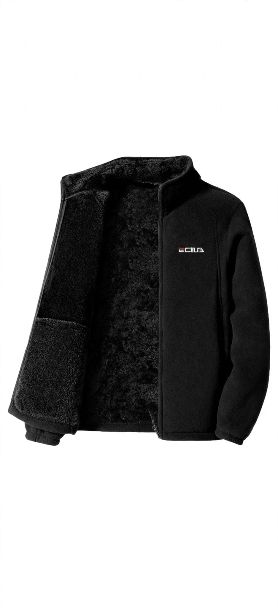 Women's Dopamine Fleece Zip Jacket — Embroidered Coral Fleece Outerwear - GLITCH-BELLE