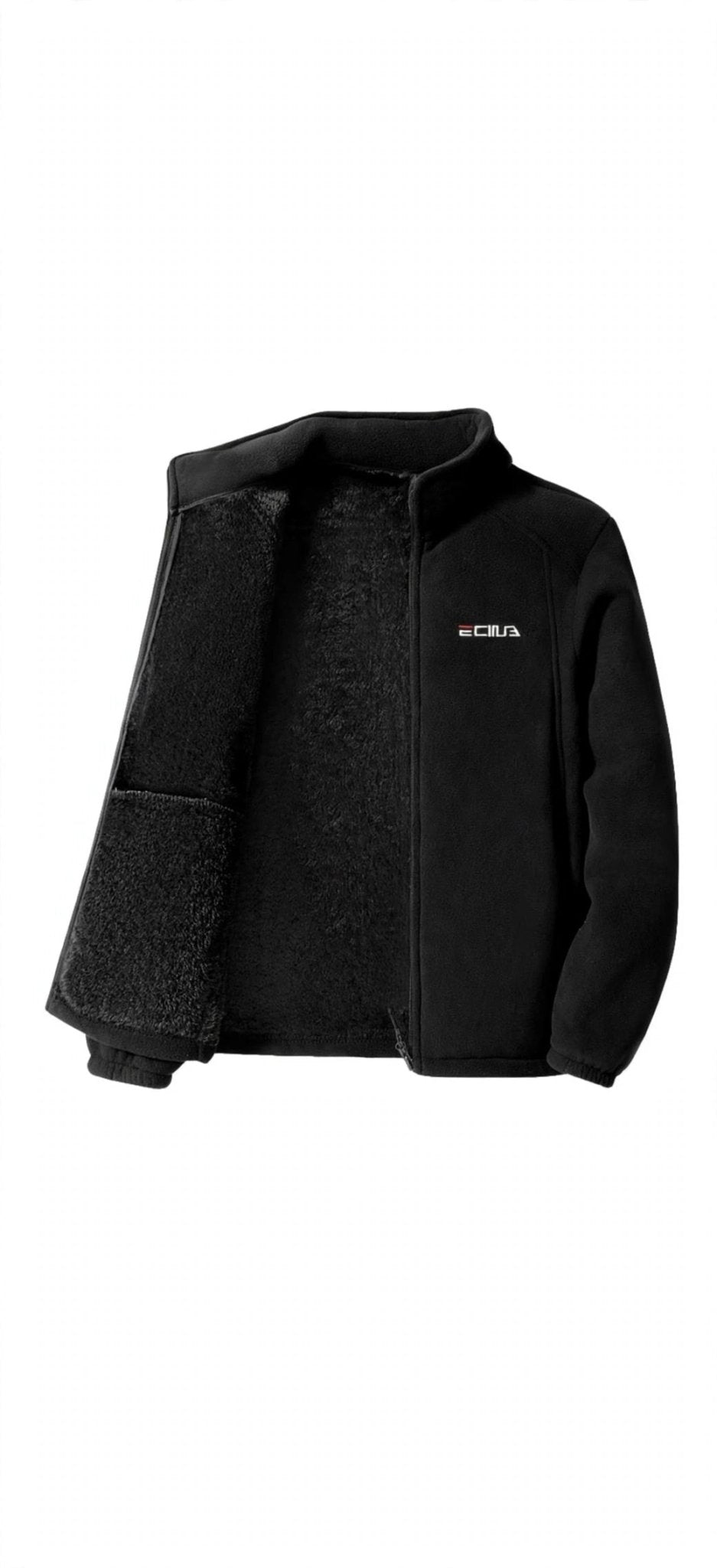 Women's Dopamine Fleece Zip Jacket — Embroidered Coral Fleece Outerwear - GLITCH-BELLE