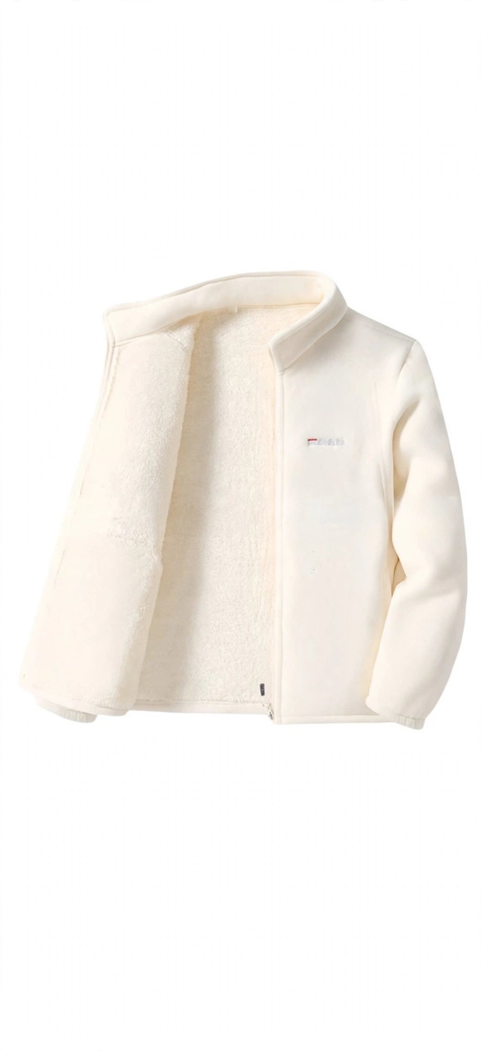 Women's Dopamine Fleece Zip Jacket — Embroidered Coral Fleece Outerwear - GLITCH-BELLE